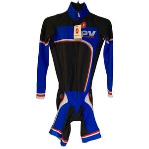 Men's Blue and Black Cycling Suit
